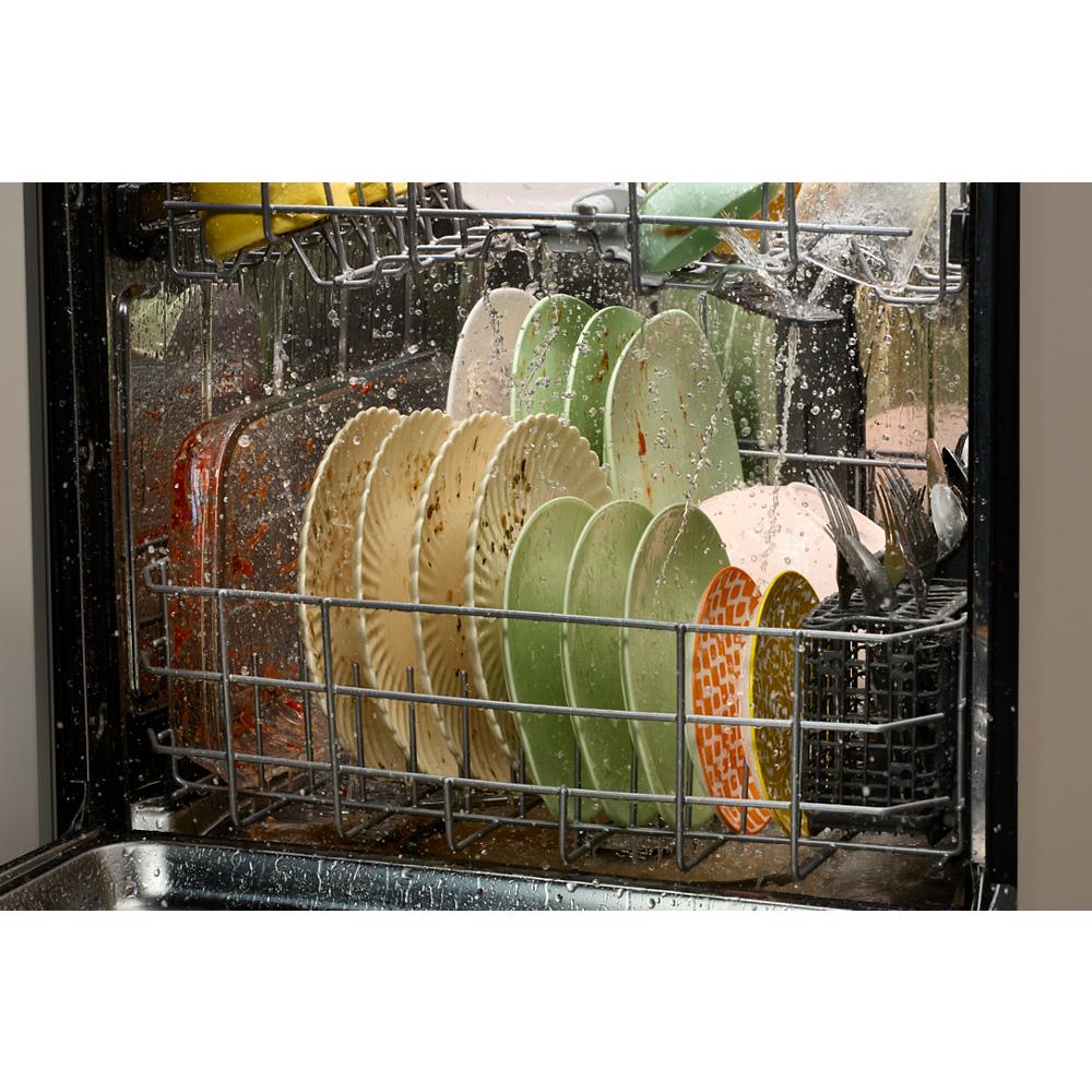 Whirlpool 24” Stainless Steel Dishwasher with AI Intelligent Wash - 47 dBA - Print Resist Black Stainless (WDT750SAKV)