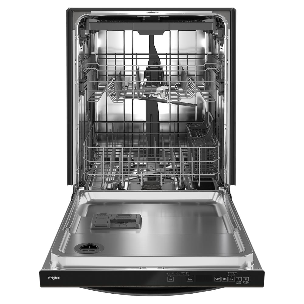 Whirlpool 24” Stainless Steel Dishwasher with AI Intelligent Wash - 47 dBA - Print Resist Black Stainless (WDT750SAKV)