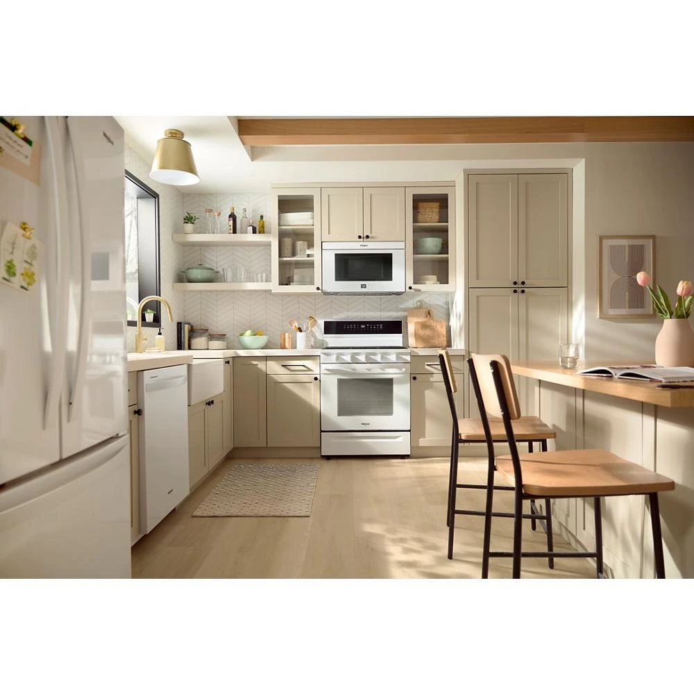 WHIRLPOOL  24” Dishwasher with AI Intelligent Wash - 47 dBA - White (WDT750SAKW)