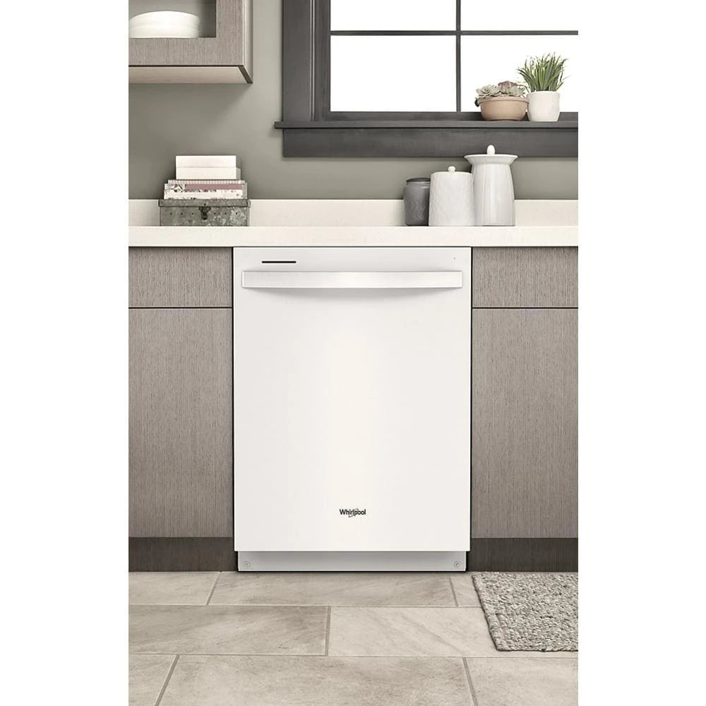 Whirlpool  24” Stainless Steel Dishwasher with AI Intelligent Wash - 47 dBA - White (WDT750SAKW)