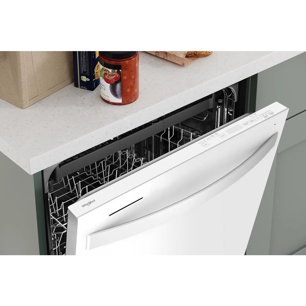 Whirlpool  24” Stainless Steel Dishwasher with AI Intelligent Wash - 47 dBA - White (WDT750SAKW)
