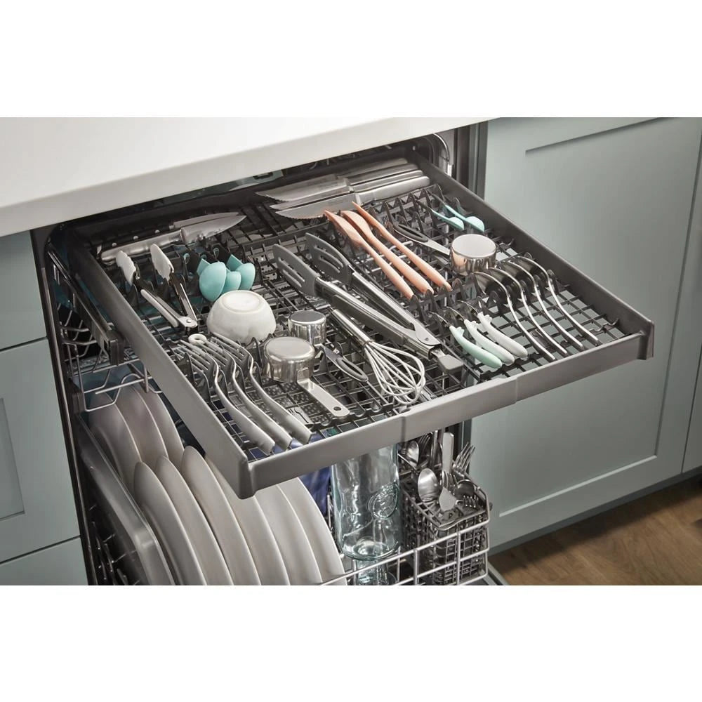 WHIRLPOOL  24” Dishwasher with AI Intelligent Wash - 47 dBA - White (WDT750SAKW)
