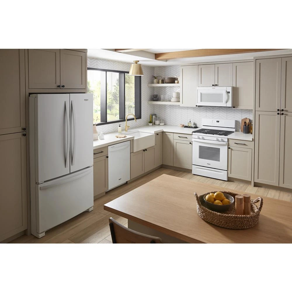 Whirlpool  24” Stainless Steel Dishwasher with AI Intelligent Wash - 47 dBA - White (WDT750SAKW)