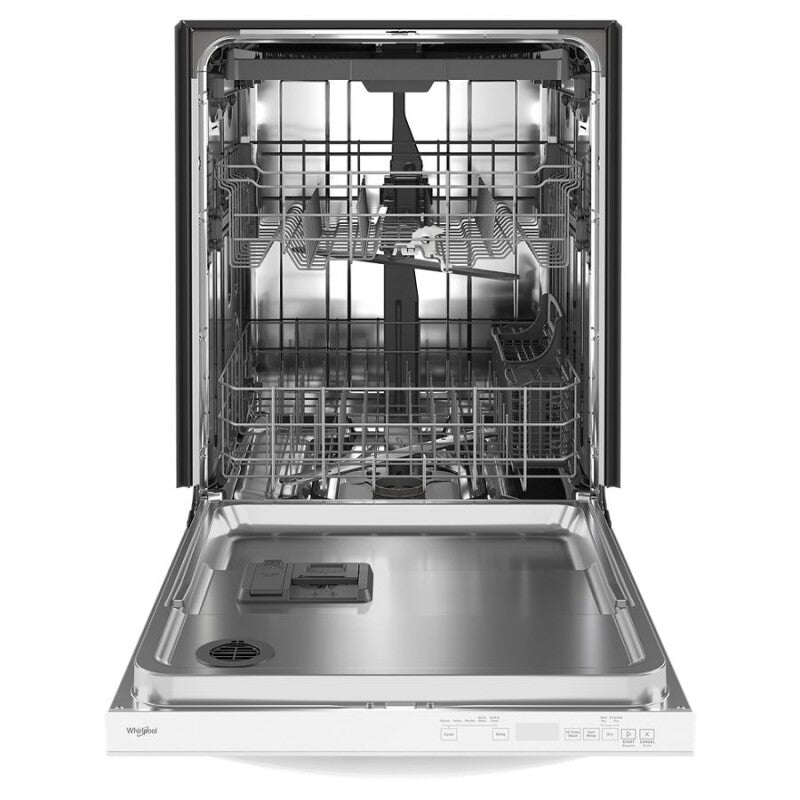 WHIRLPOOL 24” Stainless Steel Dishwasher with AI Intelligent Wash - 47 dBA - White (WDT750SAKW)