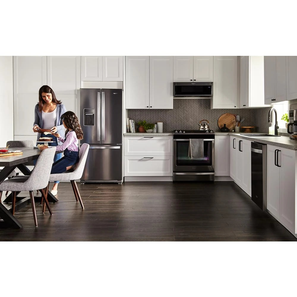 WHIRLPOOL  24” Stainless Steel Dishwasher with AI Intelligent Wash - 47 dBA - Fingerprint Resistant Stainless Steel (WDT750SAKZ)
