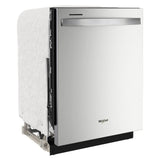 WHIRLPOOL  24” Stainless Steel Dishwasher with AI Intelligent Wash - 47 dBA - Fingerprint Resistant Stainless Steel (WDT750SAKZ)