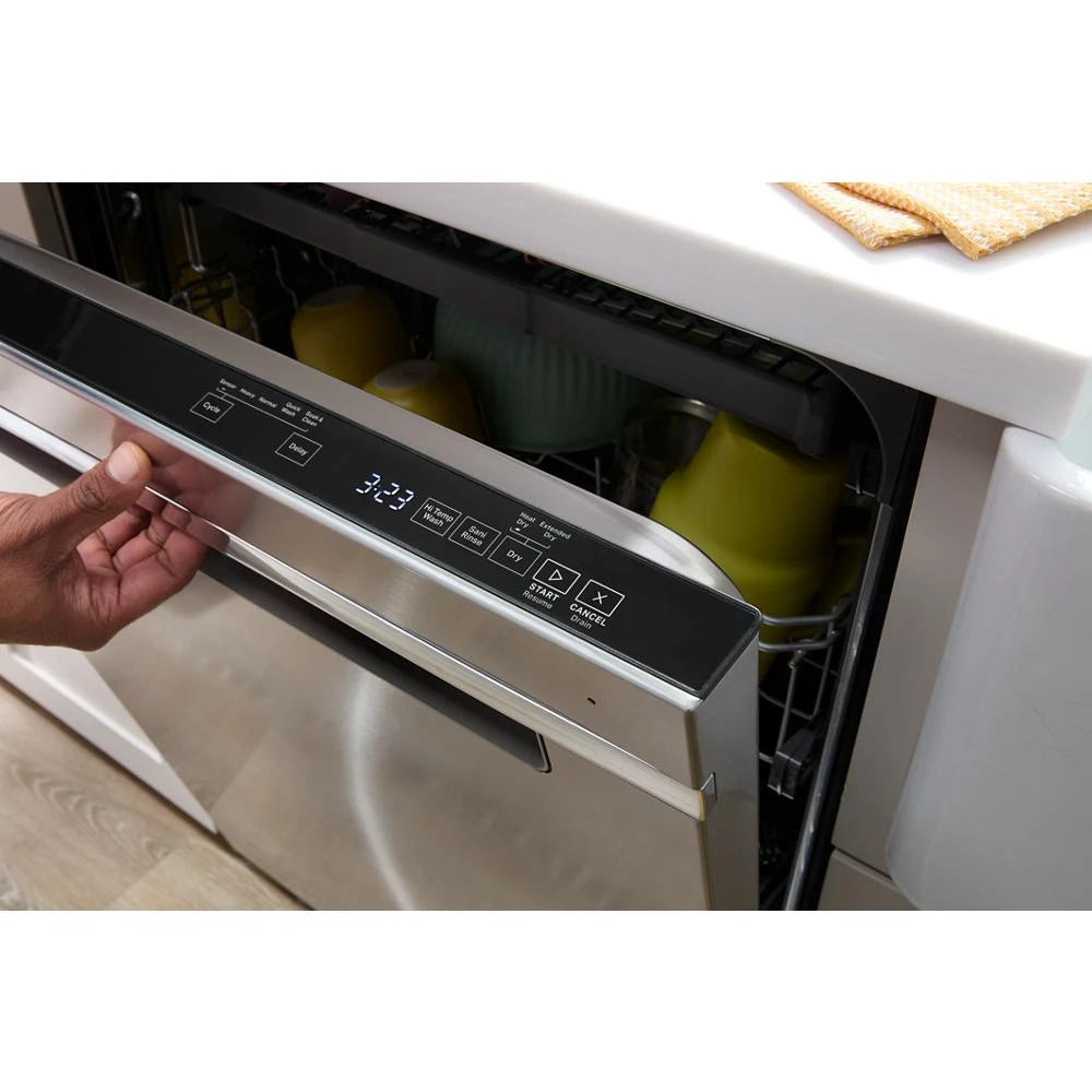 WHIRLPOOL  24” Stainless Steel Dishwasher with AI Intelligent Wash - 47 dBA - Fingerprint Resistant Stainless Steel (WDT750SAKZ)