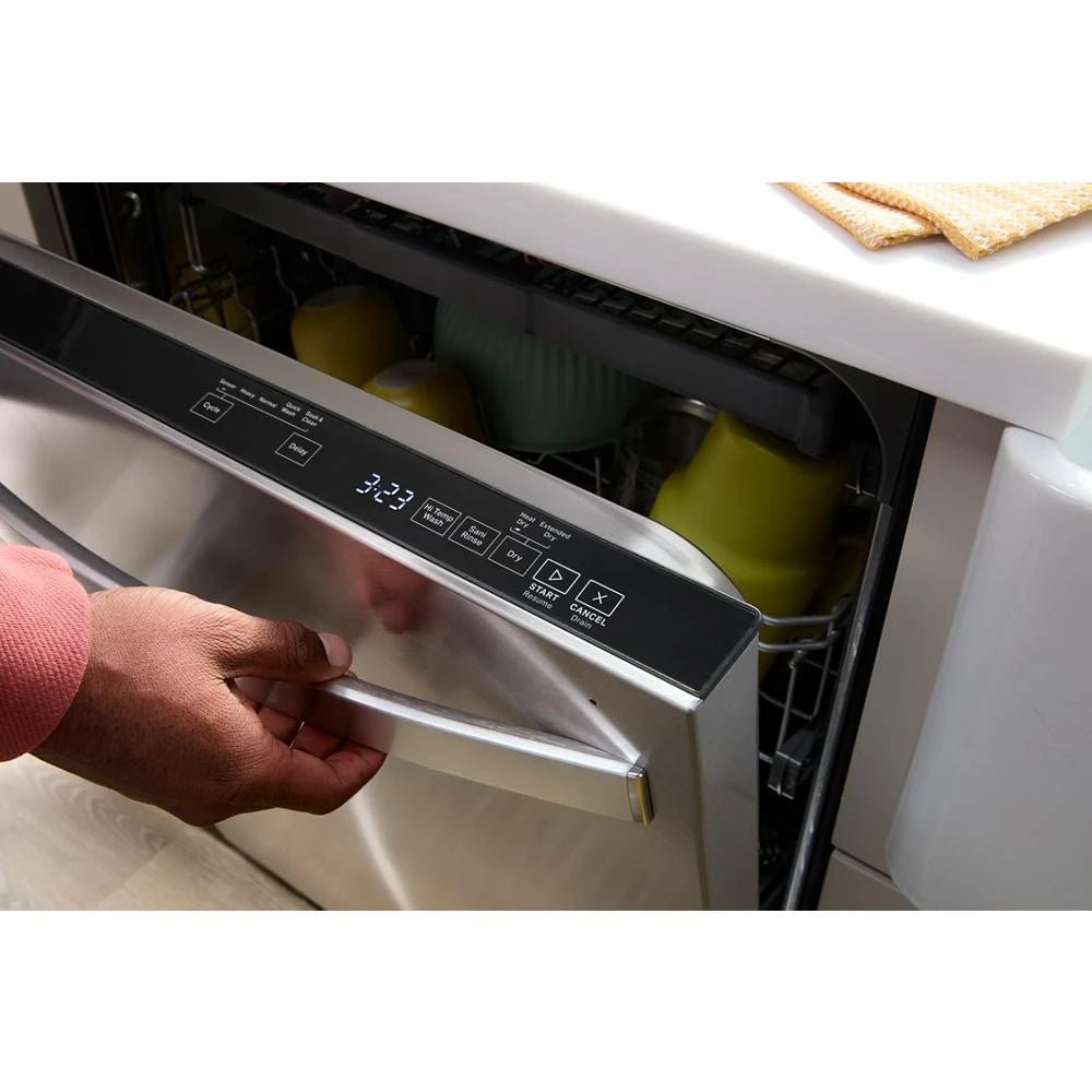 WHIRLPOOL  24” Stainless Steel Dishwasher with AI Intelligent Wash - 47 dBA - Fingerprint Resistant Stainless Steel (WDT750SAKZ)