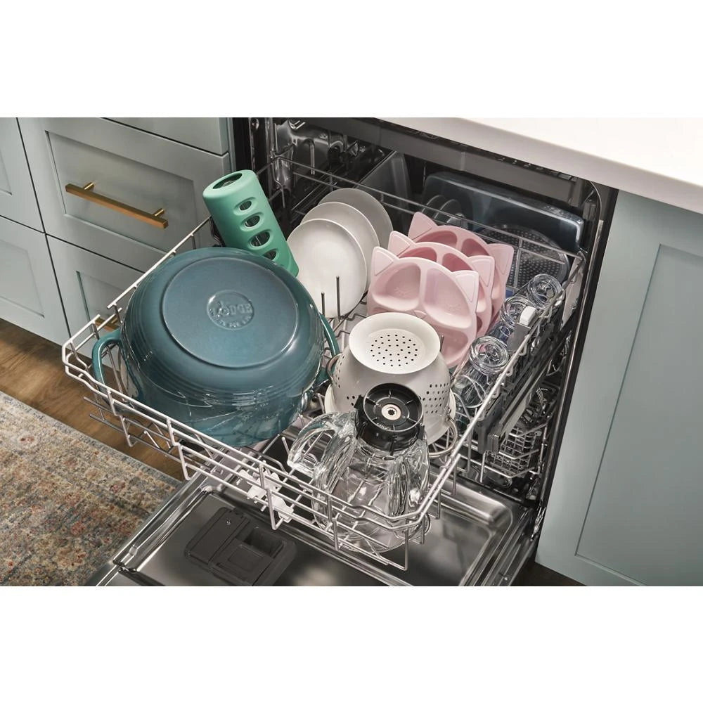 WHIRLPOOL  24” Stainless Steel Dishwasher with AI Intelligent Wash - 47 dBA - Fingerprint Resistant Stainless Steel (WDT750SAKZ)