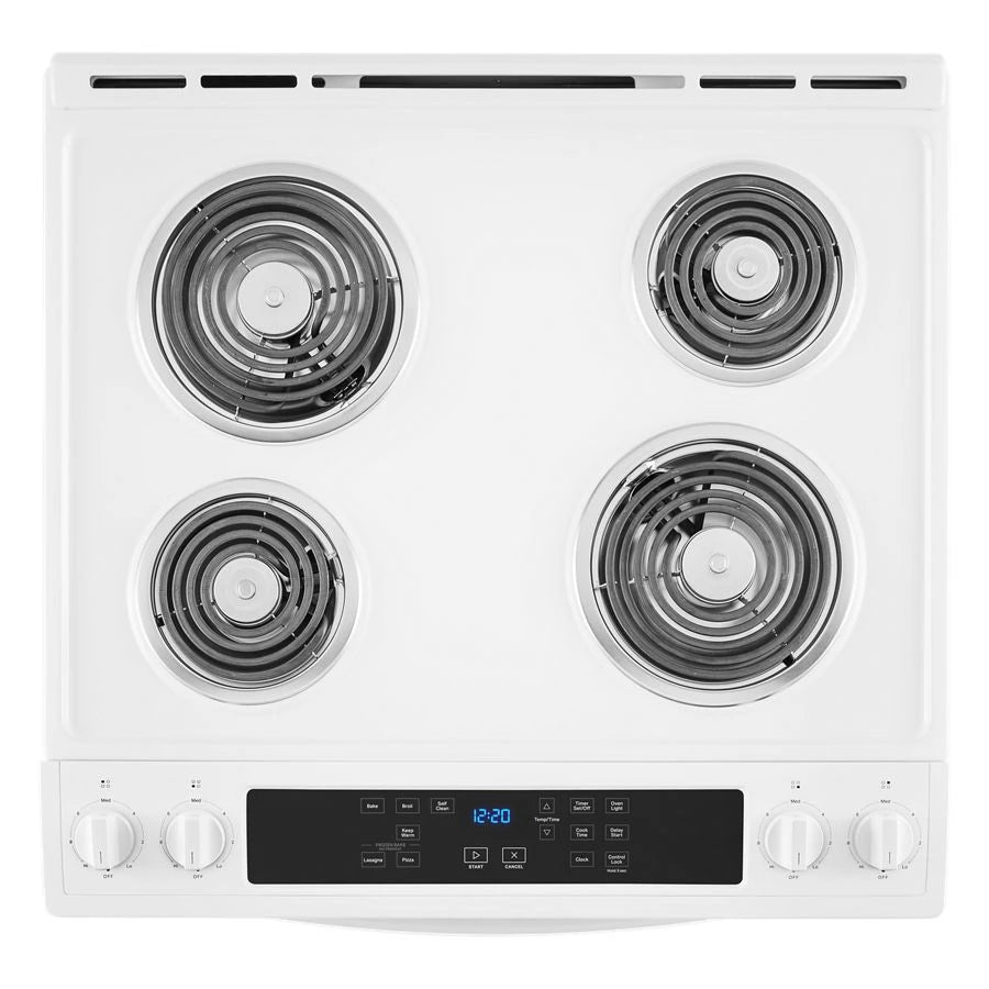 WHIRLPOOL  4.8 Cu. Ft. Electric Range with Frozen Bake™ Technology - White (WEC310S0LW)