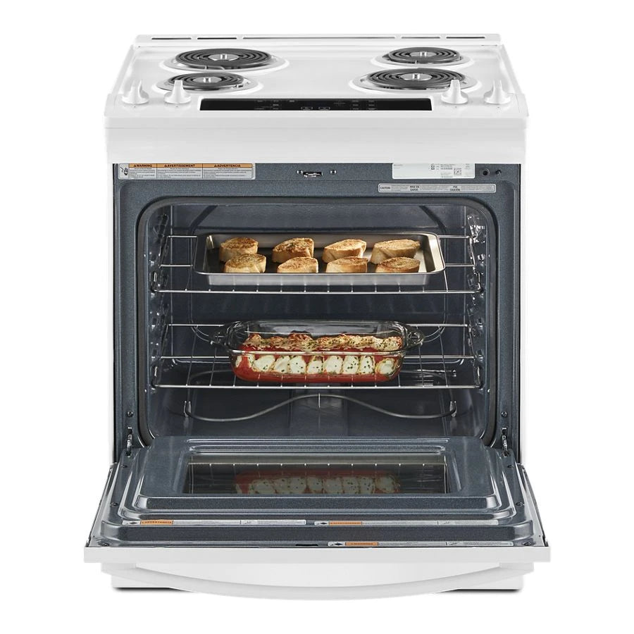 WHIRLPOOL  4.8 Cu. Ft. Electric Range with Frozen Bake™ Technology - White (WEC310S0LW)
