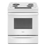 Whirlpool 4.8 Cu. Ft. Whirlpool® Electric Range with Frozen Bake™ Technology - White (WEC310S0LW)