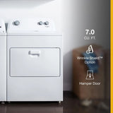 Whirlpool  7.0 cu. ft. Top Load Electric Dryer with AutoDry™ Drying System - White (WED4850HW)