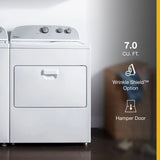 WHIRLPOOL  7.0 cu. ft. Top Load Electric Dryer with AutoDry™ Drying System - White (WED4950HW)