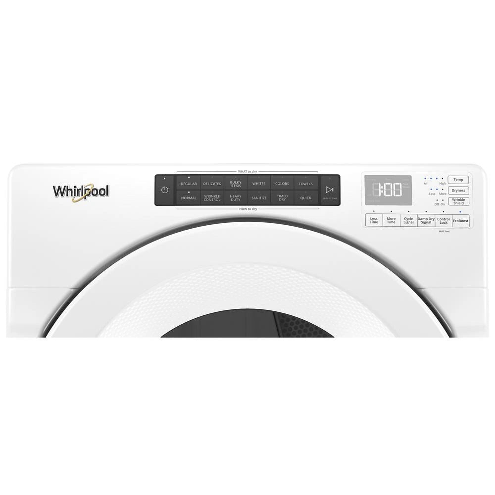 WHIRLPOOL  7.4 cu. ft. Front Load Electric Dryer with Intuitive Touch Controls - White (WED5620HW)