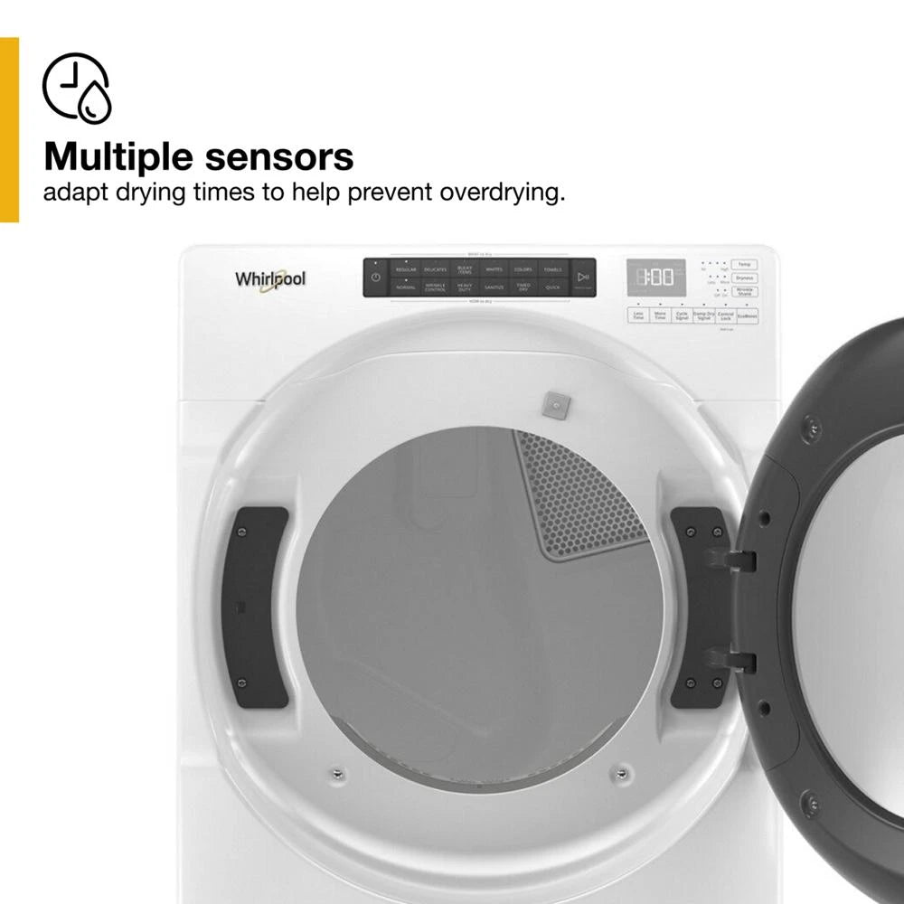 WHIRLPOOL  7.4 cu. ft. Front Load Electric Dryer with Intuitive Touch Controls - White (WED5620HW)