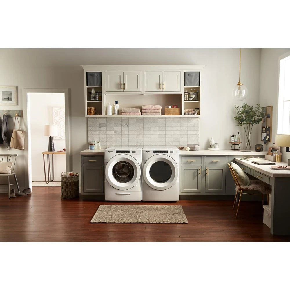 WHIRLPOOL  7.4 cu. ft. Front Load Electric Dryer with Intuitive Touch Controls - White (WED5620HW)