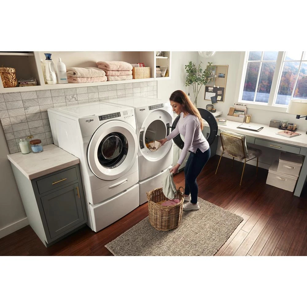 WHIRLPOOL  7.4 cu. ft. Front Load Electric Dryer with Intuitive Touch Controls - White (WED5620HW)