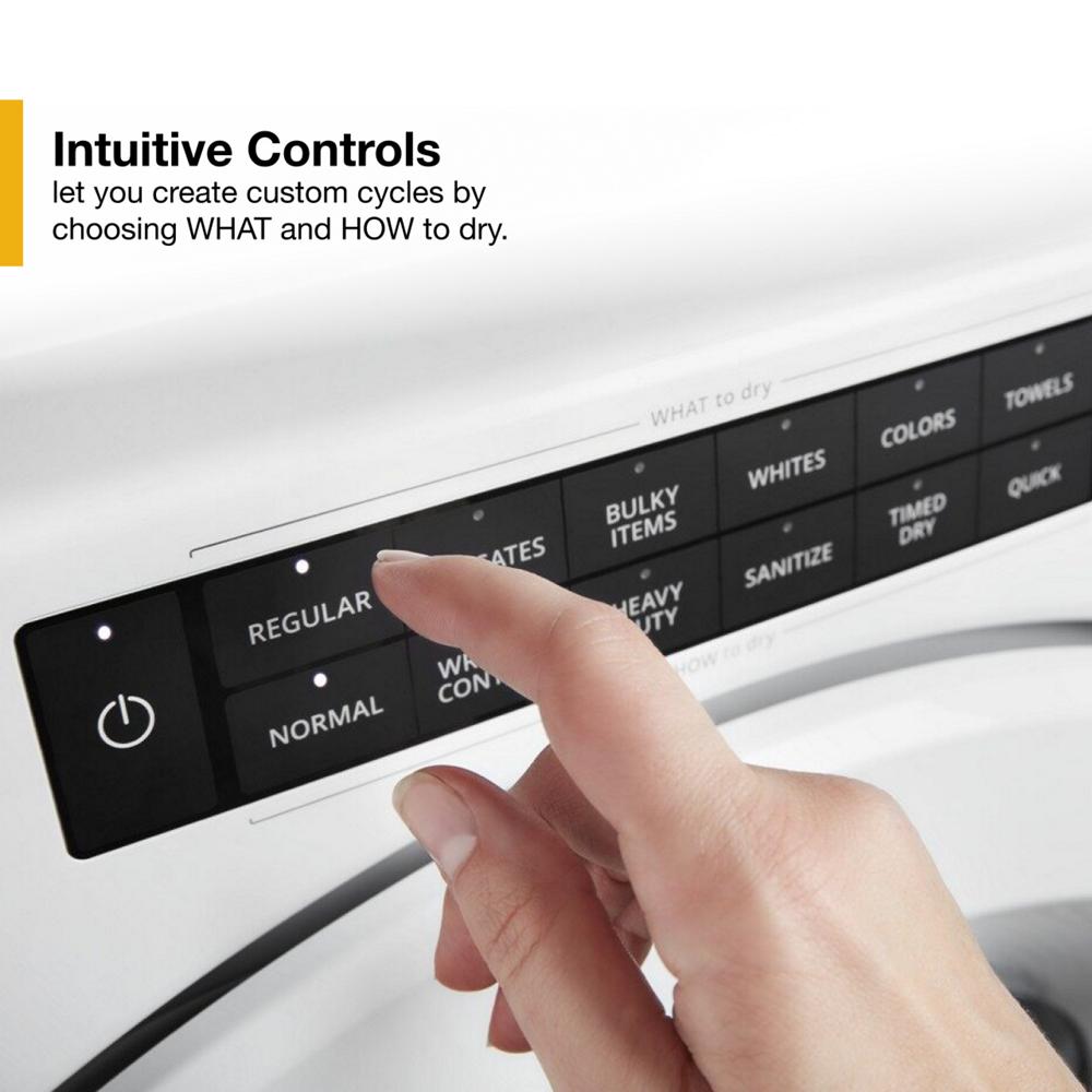 Whirlpool 7.4 cu. ft. Front Load Electric Dryer with Intuitive Touch Controls - White (WED5620HW)