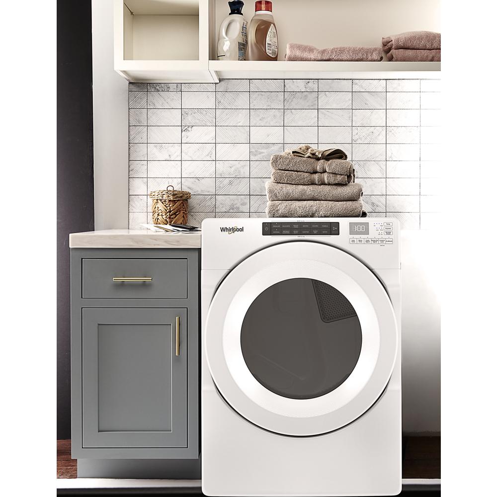 Whirlpool 7.4 cu. ft. Front Load Electric Dryer with Intuitive Touch Controls - White (WED5620HW)