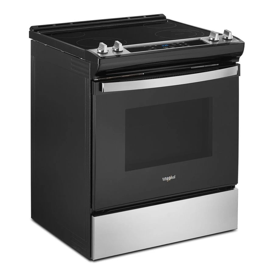 Whirlpool  4.8 Cu. Ft. Electric Range with Frozen Bake™ Technology - Stainless Steel (WEE515S0LS)