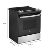 WHIRLPOOL  4.8 Cu. Ft. Whirlpool® Electric Range with Frozen Bake™ Technology - Stainless Steel (WEE515S0LS)