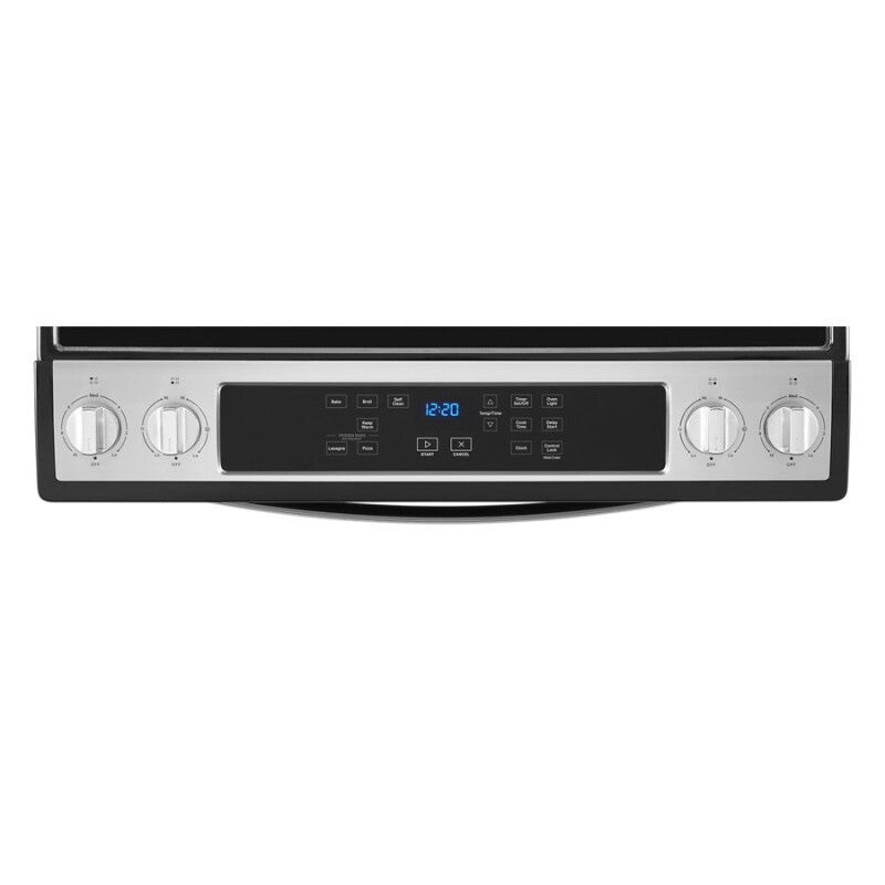 Whirlpool 4.8 Cu. Ft.  Electric Range with Frozen Bake Technology - Stainless Steel (WEE515S0LS)