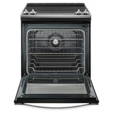 Whirlpool 6.4 Cu. Ft. Slide-In Electric Range with True Convection - Black-on-Stainless (WEE745H0FS)