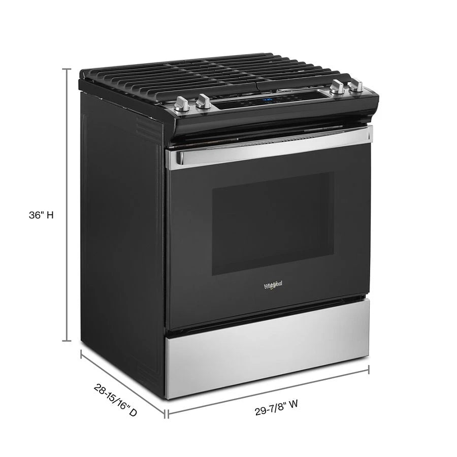 WHIRLPOOL  5.0 Cu. Ft. Whirlpool® Gas Range with Frozen Bake™ Technology - Stainless Steel (WEG515S0LS)