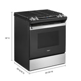 WHIRLPOOL  5.0 Cu. Ft. Whirlpool® Gas Range with Frozen Bake™ Technology - Stainless Steel (WEG515S0LS)