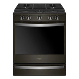 WHIRLPOOL  5.8 cu. ft. Smart Slide-in Gas Range with Air Fry, when Connected - Black Stainless (WEG750H0HV)