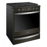 WHIRLPOOL  5.8 cu. ft. Smart Slide-in Gas Range with Air Fry, when Connected - Black Stainless (WEG750H0HV)