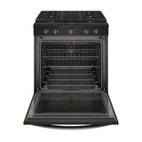 Whirlpool 5.8 cu. ft. Smart Slide-in Gas Range with Air Fry, when Connected - Black Stainless (WEG750H0HV)