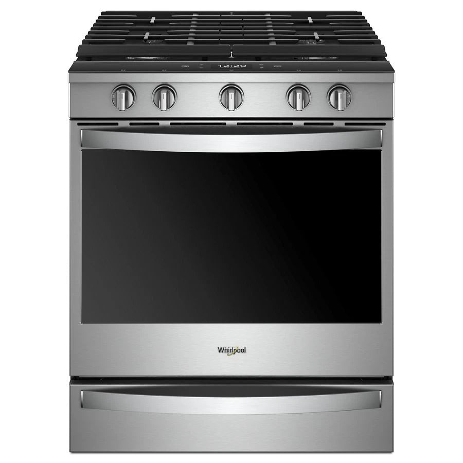 Whirlpool  5.8 Cu. Ft. Smart Slide-in Gas Range With Air Fry, When Connected - Fingerprint Resistant Stainless Steel (WEG750H0HZ)