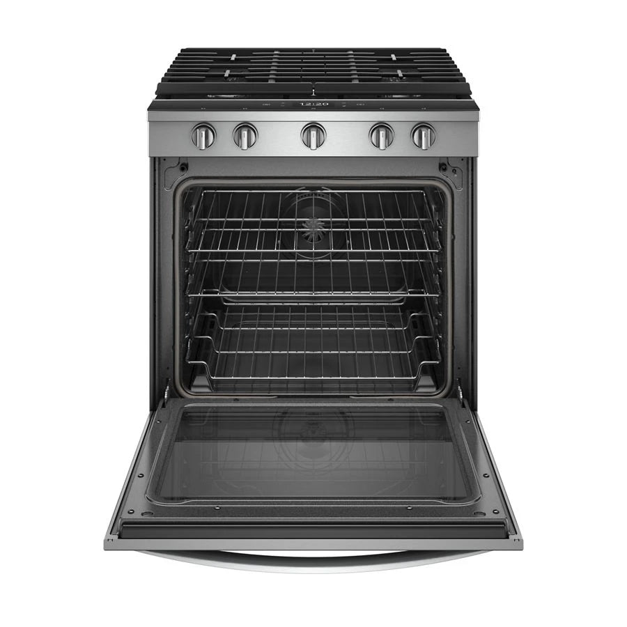 Whirlpool  5.8 Cu. Ft. Smart Slide-in Gas Range With Air Fry, When Connected - Fingerprint Resistant Stainless Steel (WEG750H0HZ)