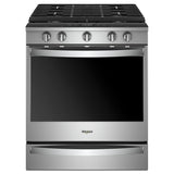 Whirlpool 5.8 cu. ft. Smart Slide-in Gas Range with Air Fry, when Connected - Fingerprint Resistant Stainless Steel (WEG750H0HZ)