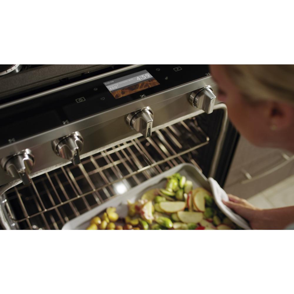 Whirlpool 5.8 cu. ft. Smart Slide-in Gas Range with Air Fry, when Connected - Fingerprint Resistant Stainless Steel (WEG750H0HZ)