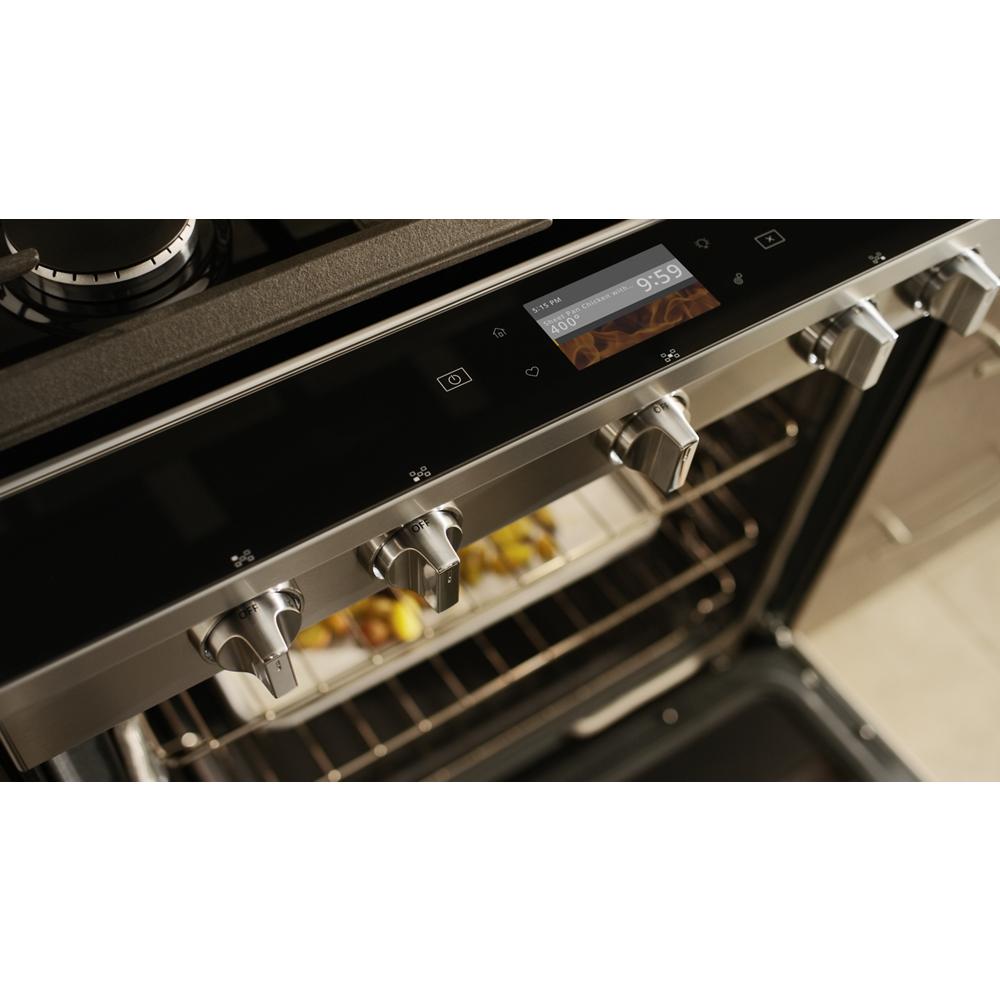 Whirlpool 5.8 cu. ft. Smart Slide-in Gas Range with Air Fry, when Connected - Fingerprint Resistant Stainless Steel (WEG750H0HZ)