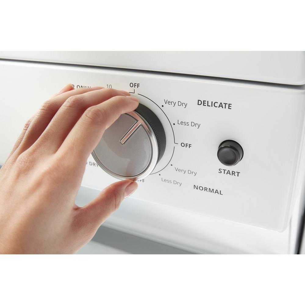 Whirlpool 1.6 cu.ft Electric Stacked Laundry Center 6 Wash cycles and AutoDry™ - White (WET4024HW)