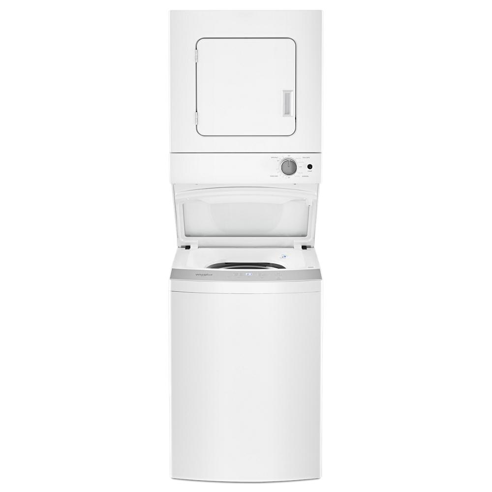 Whirlpool 1.6 cu.ft Electric Stacked Laundry Center 6 Wash cycles and AutoDry™ - White (WET4024HW)