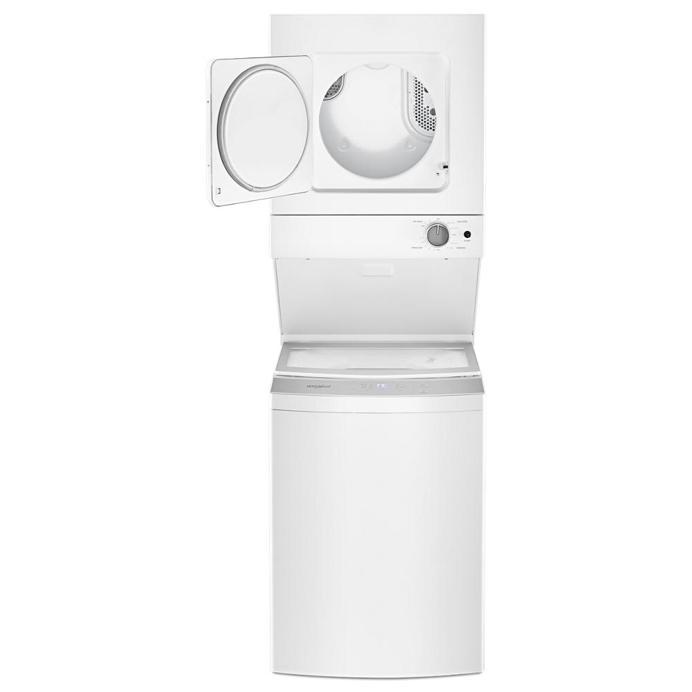 Whirlpool 1.6 cu.ft Electric Stacked Laundry Center 6 Wash cycles and AutoDry™ - White (WET4024HW)