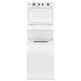 Whirlpool 3.5 cu.ft Electric Stacked Laundry Center 9 Wash cycles and AutoDry - White (WET4027HW)