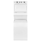 WHIRLPOOL  3.5 cu.ft Electric Stacked Laundry Center 9 Wash cycles and AutoDry™ - White (WET4027HW)