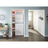 WHIRLPOOL  3.5 cu.ft Electric Stacked Laundry Center 9 Wash cycles and AutoDry™ - White (WET4027HW)