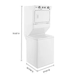 Whirlpool  3.5 cu.ft Electric Stacked Laundry Center 9 Wash cycles and AutoDry™ - White (WET4027HW)