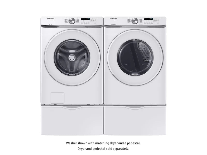 SAMSUNG  4.5 cu. ft. Front Load Washer with Vibration Reduction Technology+ in White - White (WF45T6000AWA5)