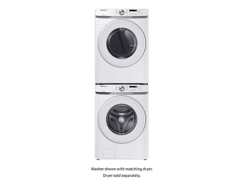 SAMSUNG  4.5 cu. ft. Front Load Washer with Vibration Reduction Technology+ in White - White (WF45T6000AWA5)