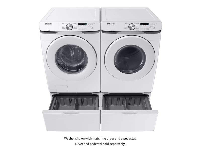 SAMSUNG  4.5 cu. ft. Front Load Washer with Vibration Reduction Technology+ in White - White (WF45T6000AWA5)