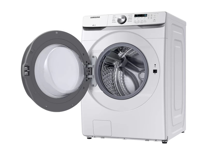 SAMSUNG  4.5 cu. ft. Front Load Washer with Vibration Reduction Technology+ in White - White (WF45T6000AWA5)