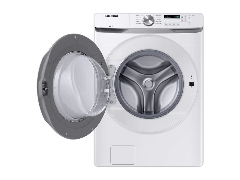 SAMSUNG  4.5 cu. ft. Front Load Washer with Vibration Reduction Technology+ in White - White (WF45T6000AWA5)